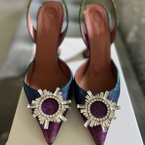 Amina Muaddi Begum Sling pumps